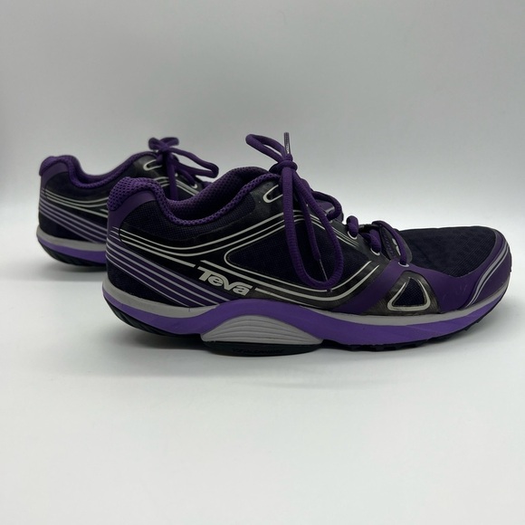 TEVA WOMEN’S TEVASPHERE SIZE 9 PURPLE & BLACK TRAIL RUNNING SHOES 1002261 - Picture 8 of 14